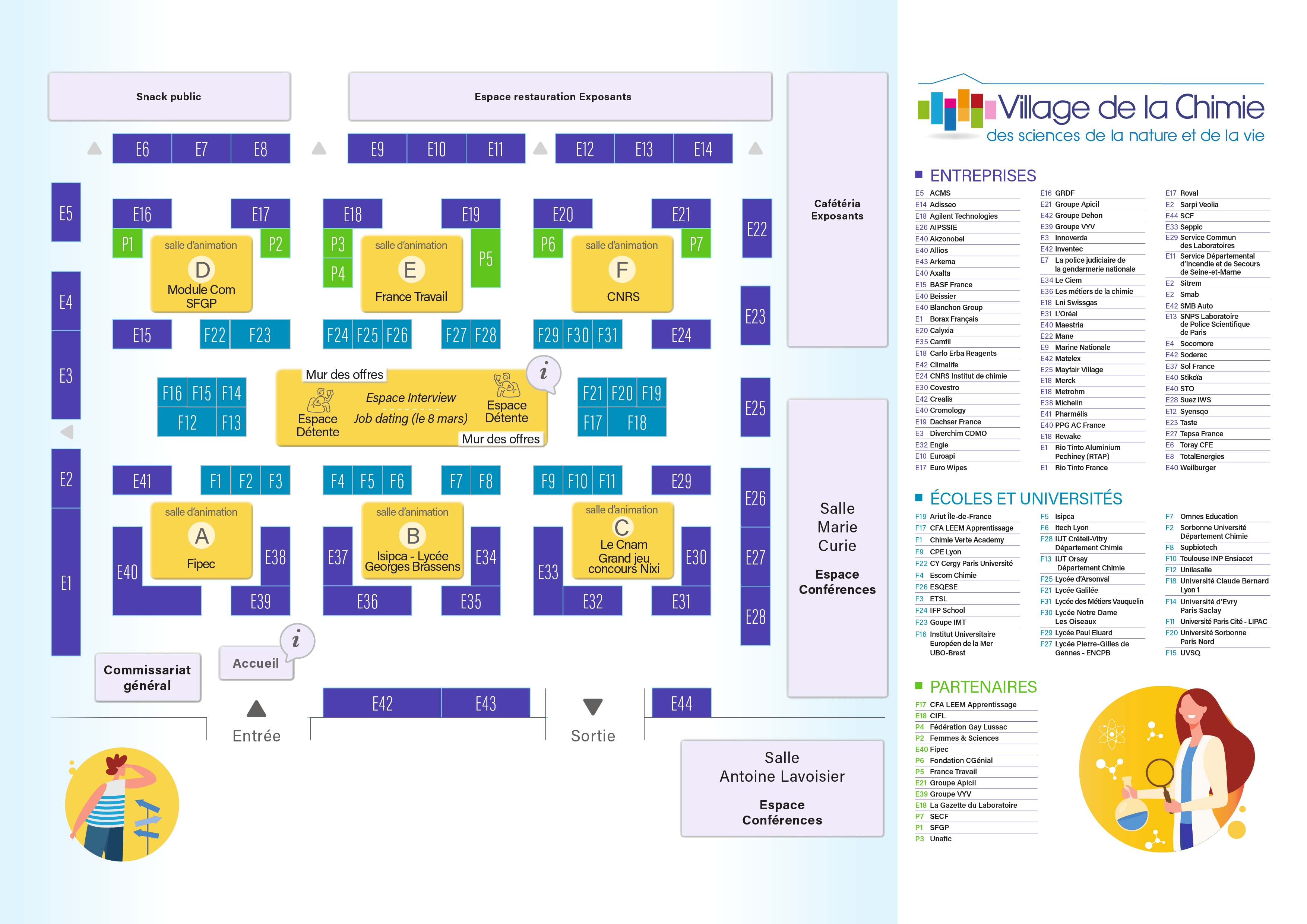 Le plan du salon 2025